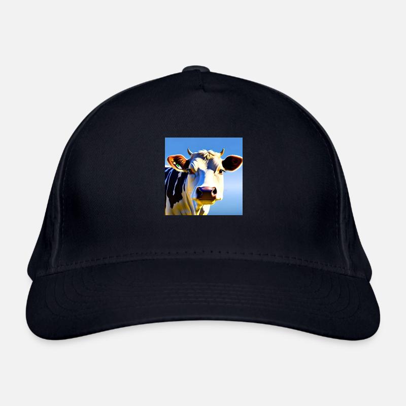 Vache avec des cornes Casquette classique bio
