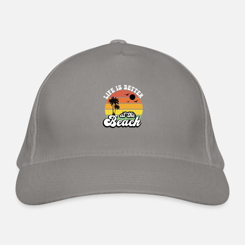 La vie est meilleure à la plage! Casquette classique bio