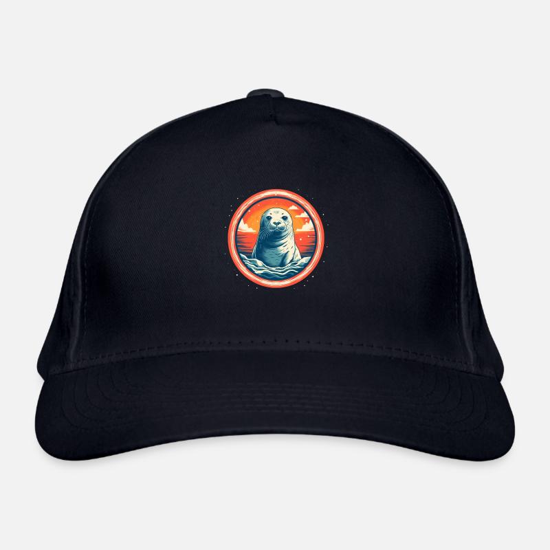 Süße Robbe Bio-Baseballkappe