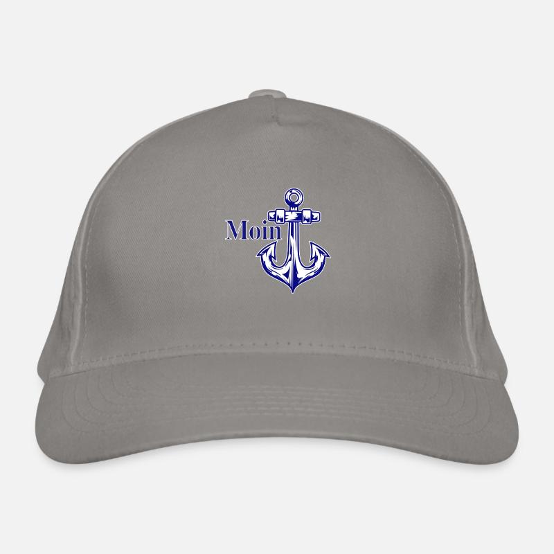 Moin mit Anker Bio-Baseballkappe