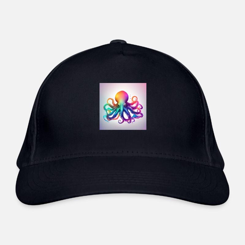 Octopus colored No.3 Organic Baseball Cap