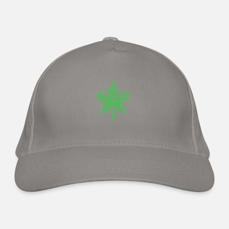 green leaf Organic Baseball Cap