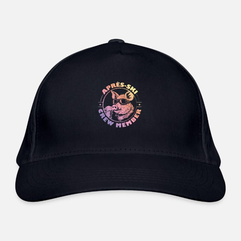 Cochon Après-Ski Cochon Équipe Dire Coloré Casquette classique bio