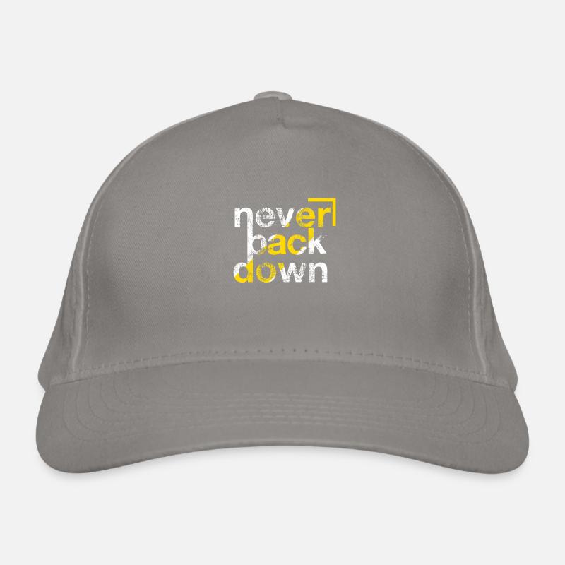 Beharrlichkeit illustriert: Das Motto "Never Received" Bio-Baseballkappe