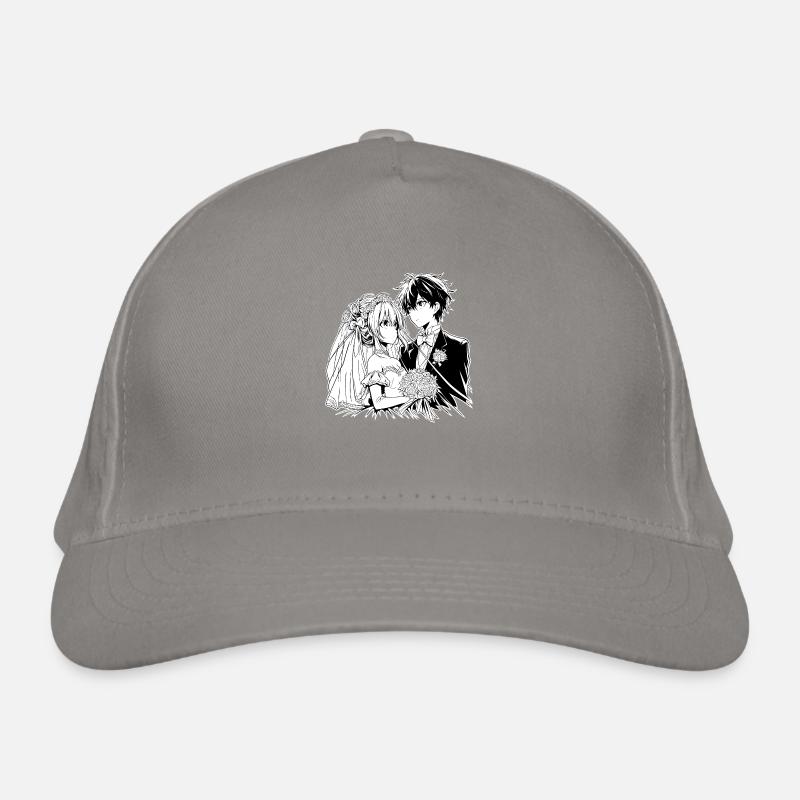 Braut und Bräutigam Anime Illustration Bio-Baseballkappe