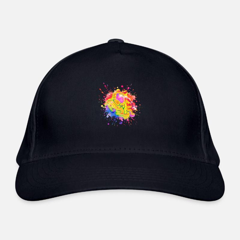 splash drop liquid abstract background water wave Organic Baseball Cap