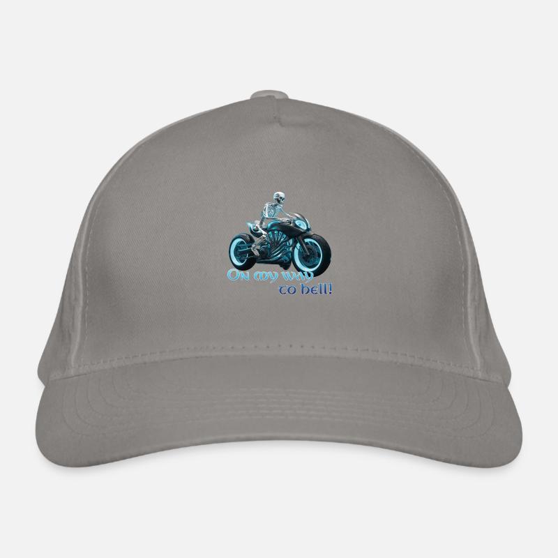 Biker Skeleton 06 2024 A 02 Organic Baseball Cap