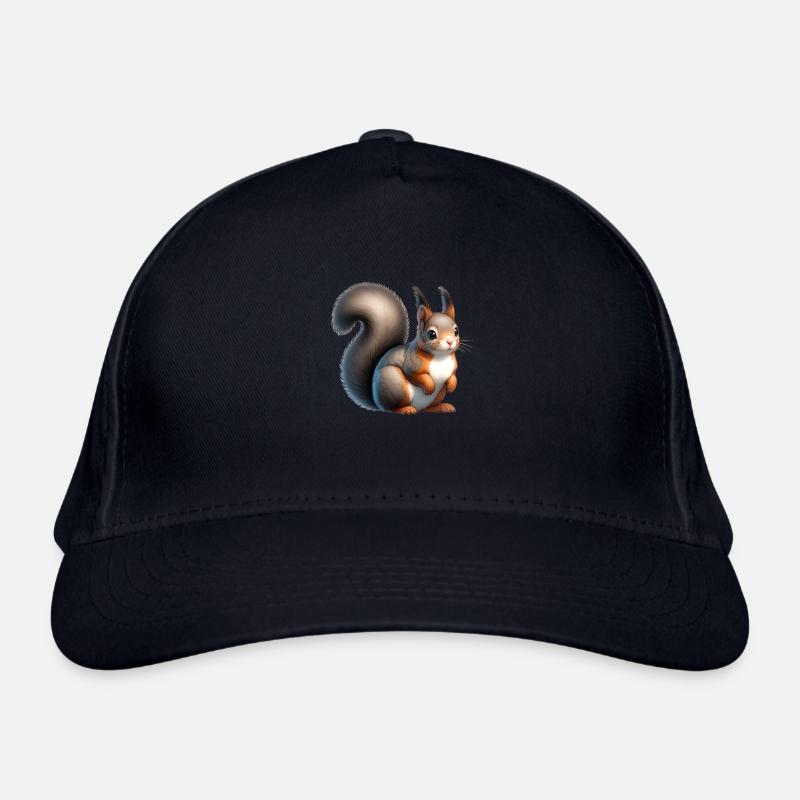 Grey Squirrel Organic Baseball Cap
