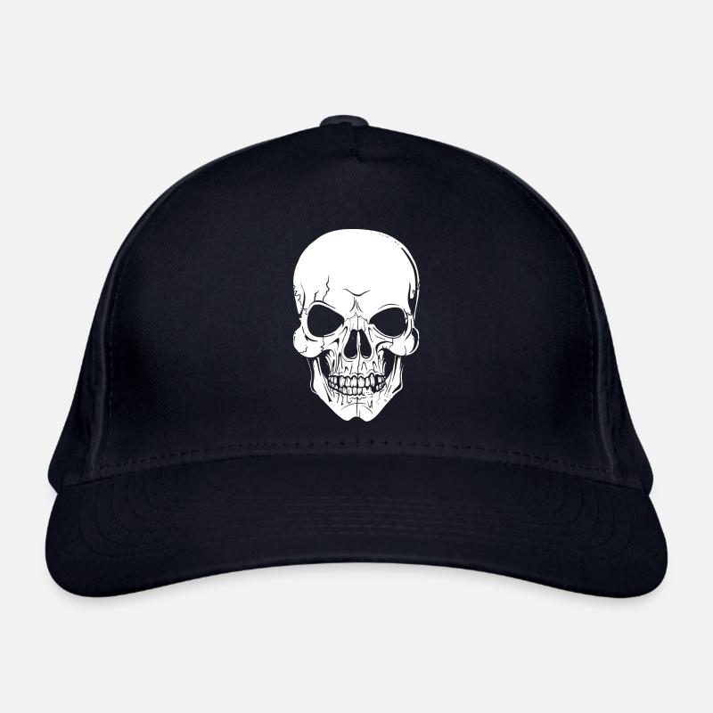 Cranio teschio teschio teschio Berretto da baseball green