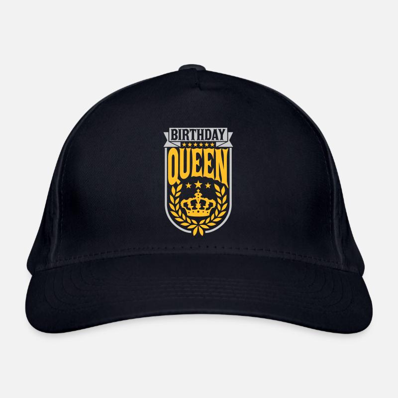 Mama Birthday Queen Logo Bio-Baseballkappe