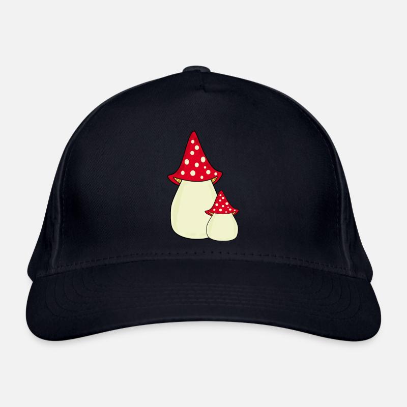 Toadstool, mushroom in the woods gift Organic Baseball Cap