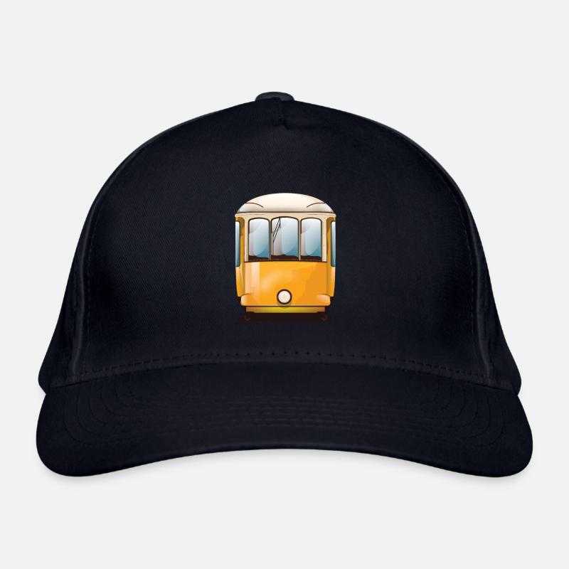 Gelbe Straßenbahn Bio-Baseballkappe
