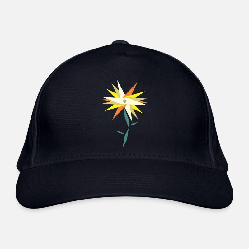 Low Poly Flower Organic Baseball Cap
