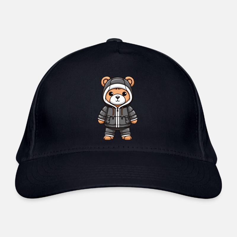 Bear Winter Comic Cute Organic Baseball Cap