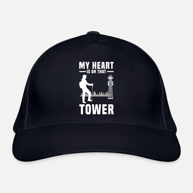Industrieklettern | Industriekletterer Geschenk - Bio-Baseballkappe - Navy