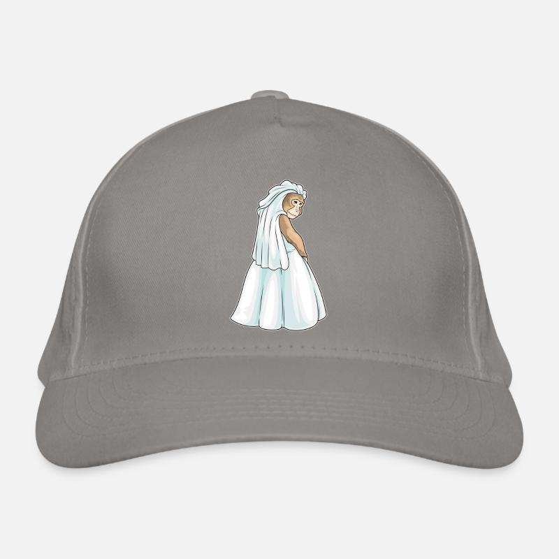 Singe Voile de mariée Mariage Casquette classique bio