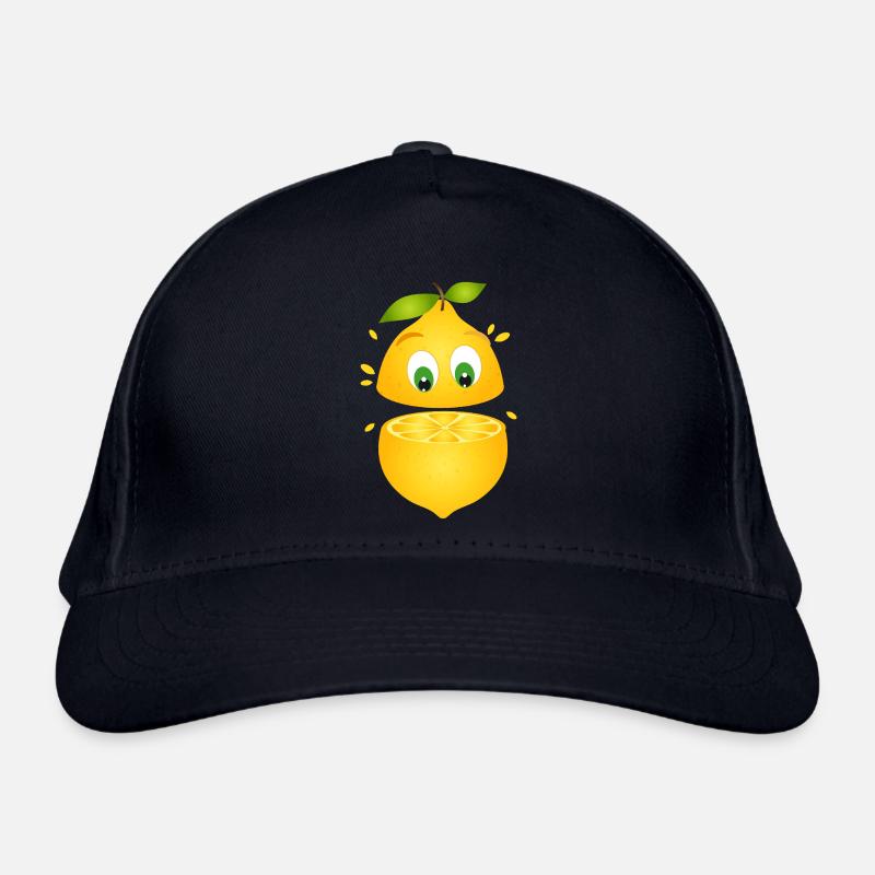 Surprised Lemon – Fruity Comic Fun Organic Baseball Cap