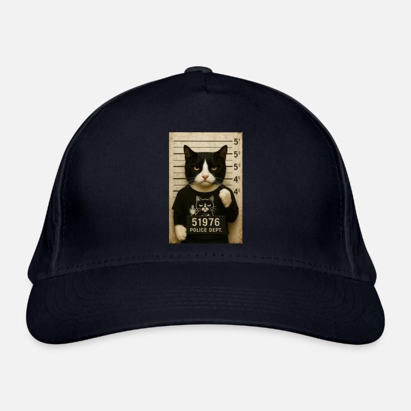 Jailcat - Organic Baseball Cap - navy