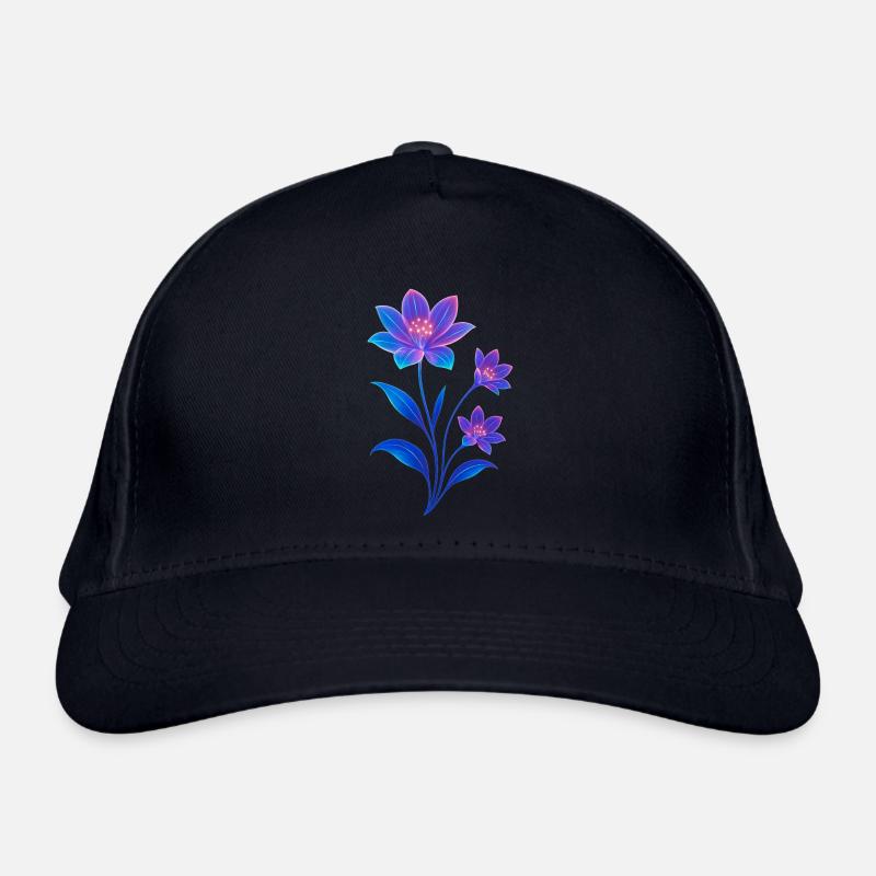 Conception de fleur cosmique luminescente Casquette classique bio