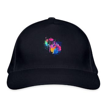 art, art, graffiti, peinture, aquarelle, coloré, coloré, coloré - Casquette classique bio - marine - Devant