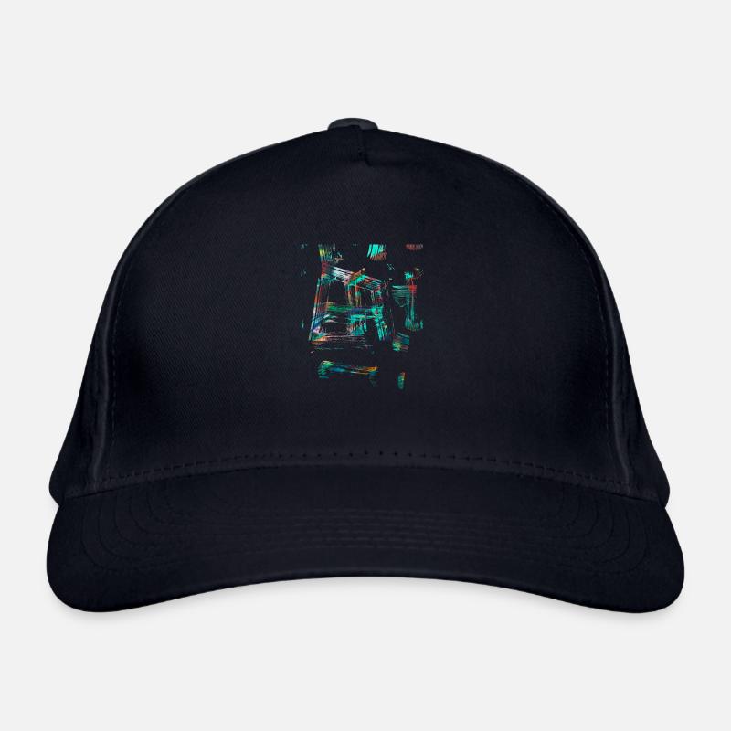 muster ,graffiti,bunt,malerei,kunst,türkis Bio-Baseballkappe