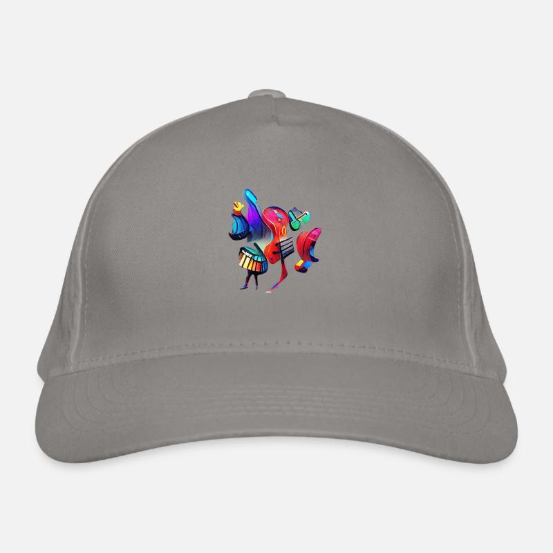 Abstract Musical Instruments Organic Baseball Cap