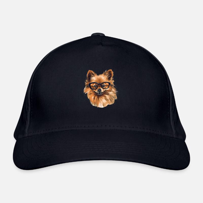 Pomeranian Miniature Spitz Drawing Organic Baseball Cap