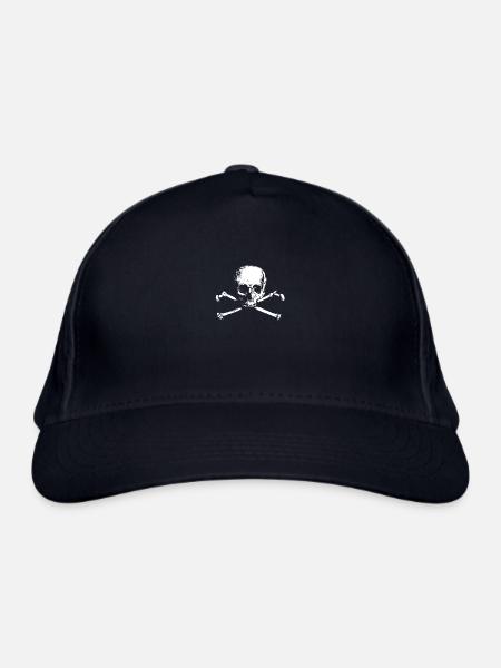 Schädel und Knochen Gesellschaft - Bio-Baseballkappe - Navy