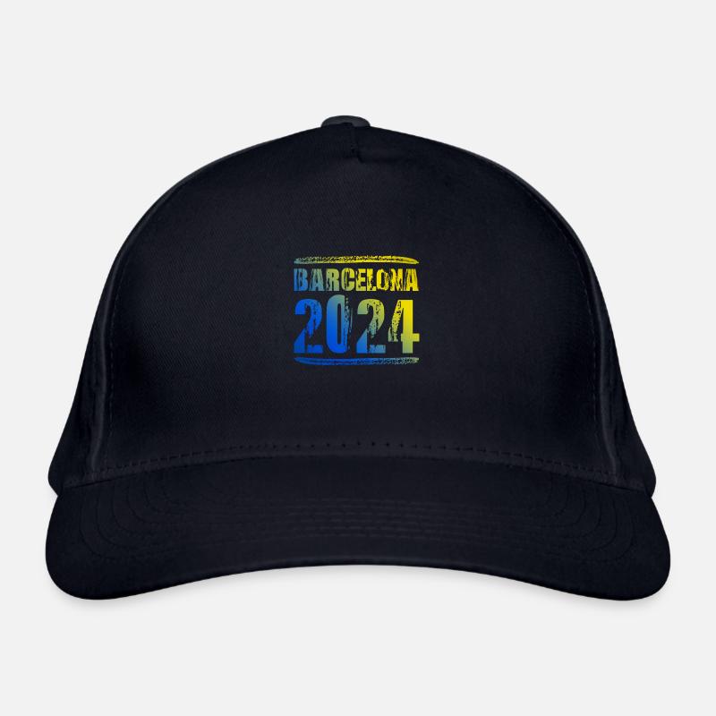 Barcelone 2024 Vacances colorées - Casquette classique bio - marine