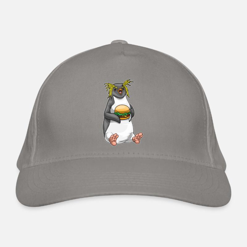 Penguin Cheeseburger Organic Baseball Cap
