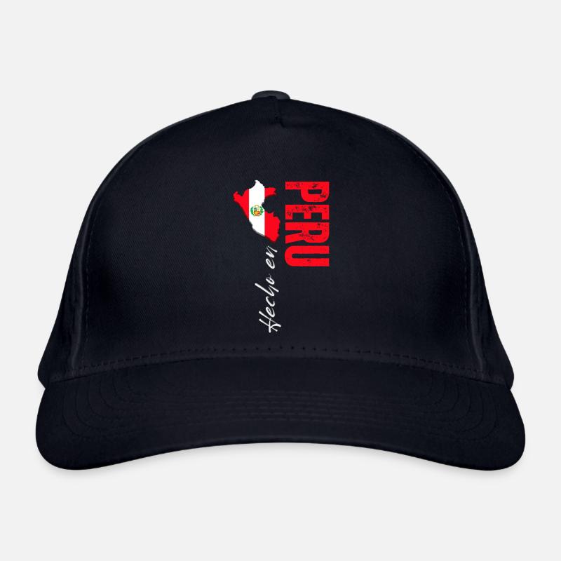 Made in Peru, vertical design Organic Baseball Cap