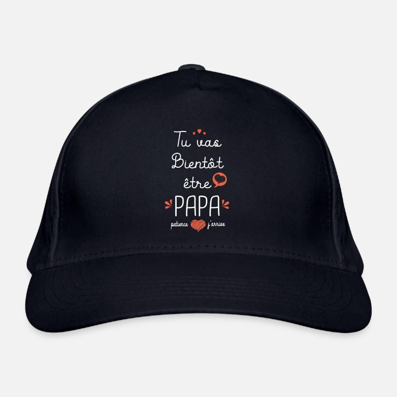 annonce grossesse papa naissance bébé Casquette classique bio