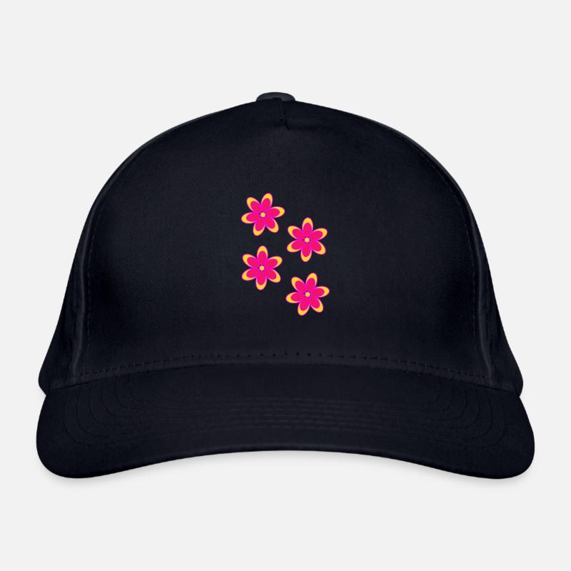 Bunte Blumen Bio-Baseballkappe