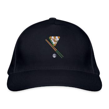 billiards,planet,planet,earth,game - Organic Baseball Cap - navy - Front