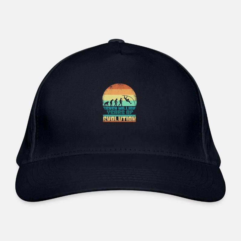 Pole Vault Evolution Gift Idea 005-189 Organic Baseball Cap