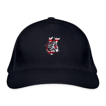 Free Northern Cyprus,freiheit,griechen,tauben - Bio-Baseballkappe - Navy - Vorne