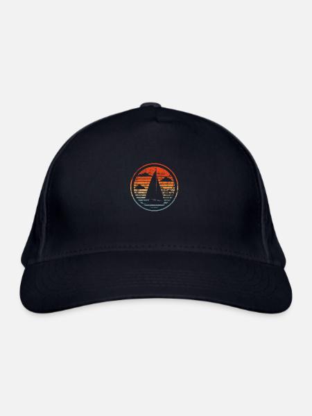 Voilier Vintage Voilier Voile Passion - Casquette classique bio - marine - Devant