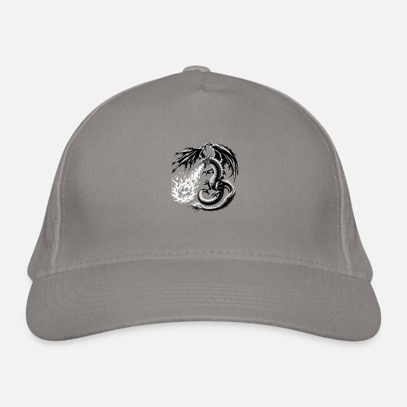 Dragon Souffle Feu Dragon Chinois Casquette classique bio