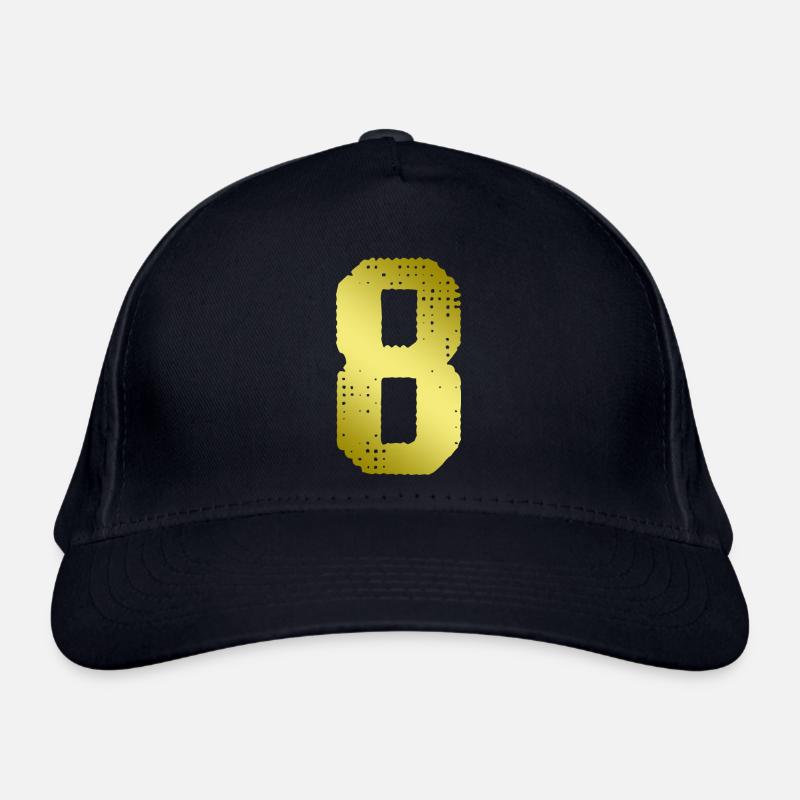 8 Number jersey Organic Baseball Cap