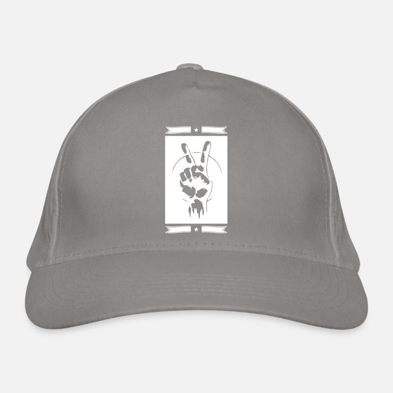 Frieden Hand Zeichen Peace Bio-Baseballkappe