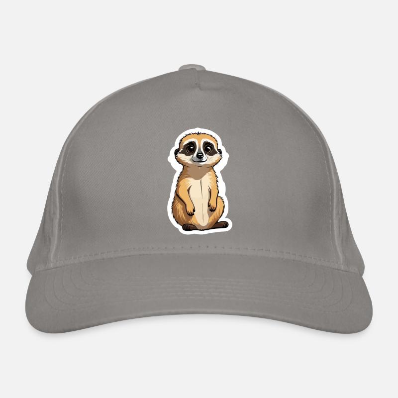 Suricate Illustration Mignonne Casquette classique bio