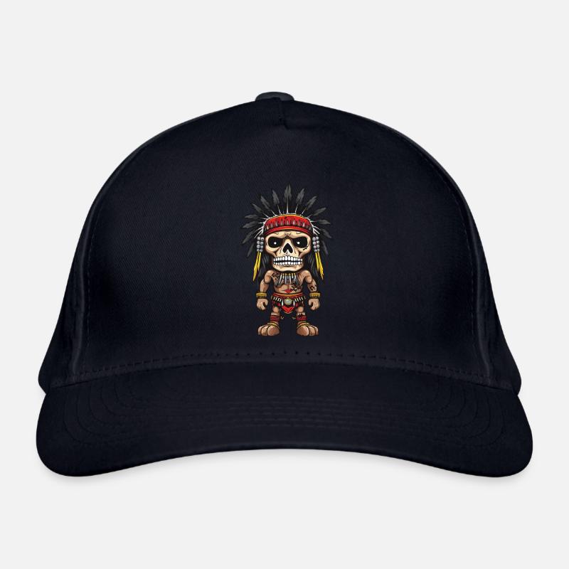 Apache Indianer Skelett Bio-Baseballkappe