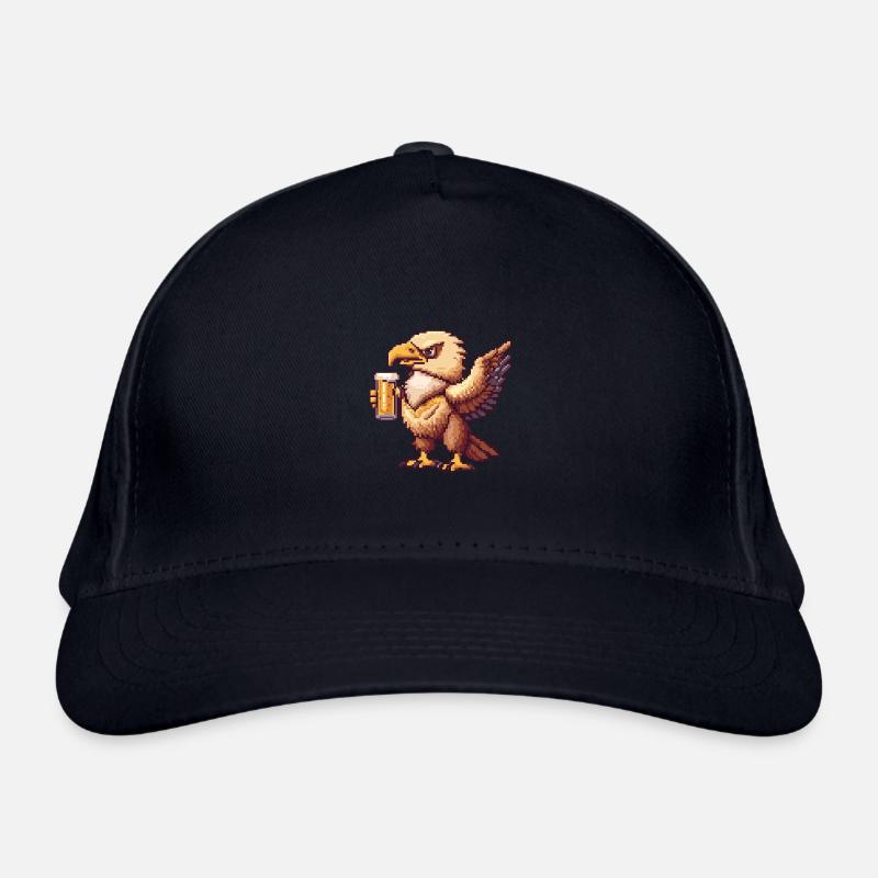 Eagle Beer Pixel Organic Baseball Cap