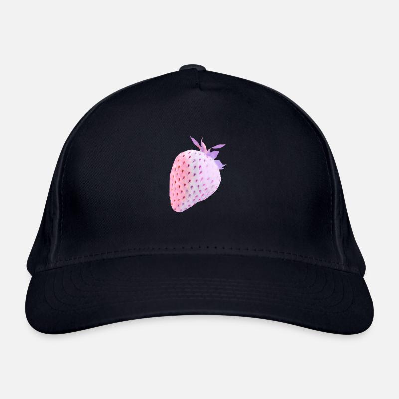 Erdbeere, rosa, popart, artwork,pink Bio-Baseballkappe