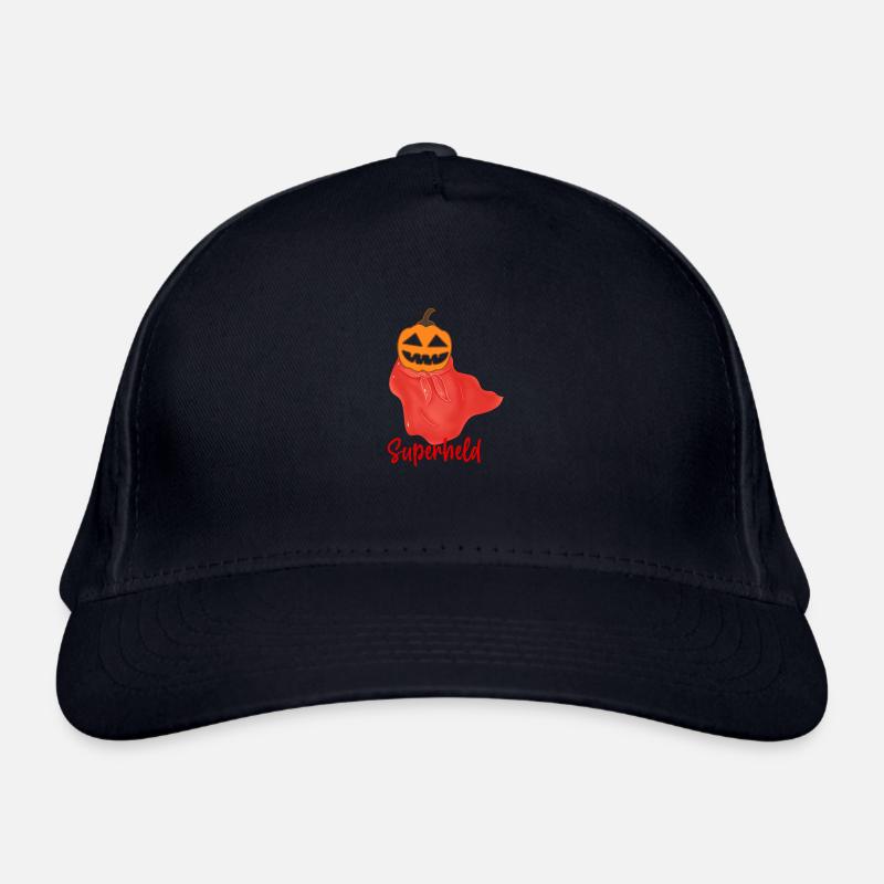 Superhero, Helloween,Pumpkin,Cape,Hero Organic Baseball Cap