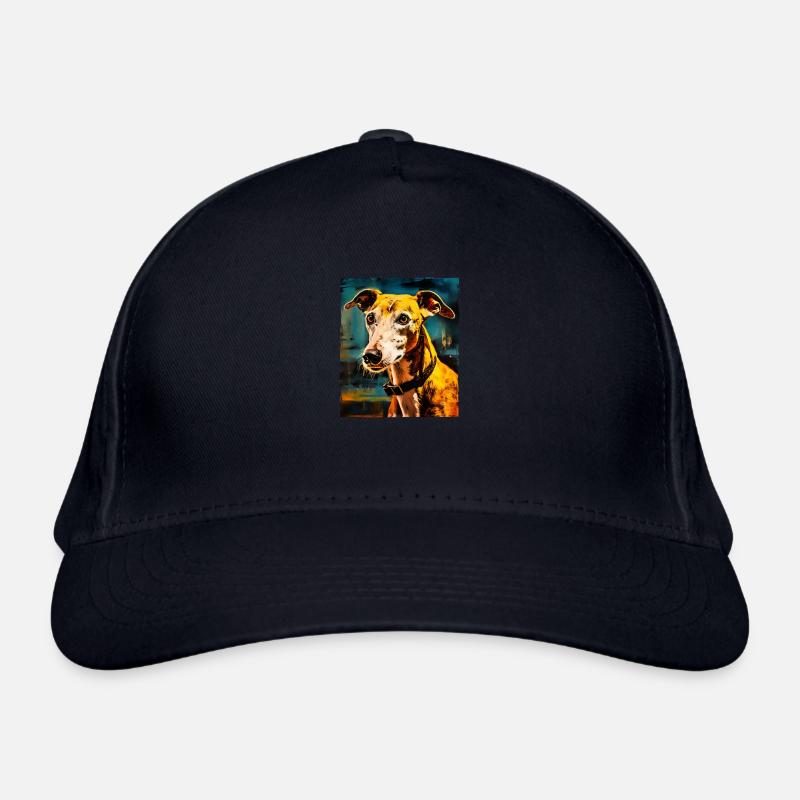 Portrait de chien lévrier Casquette classique bio