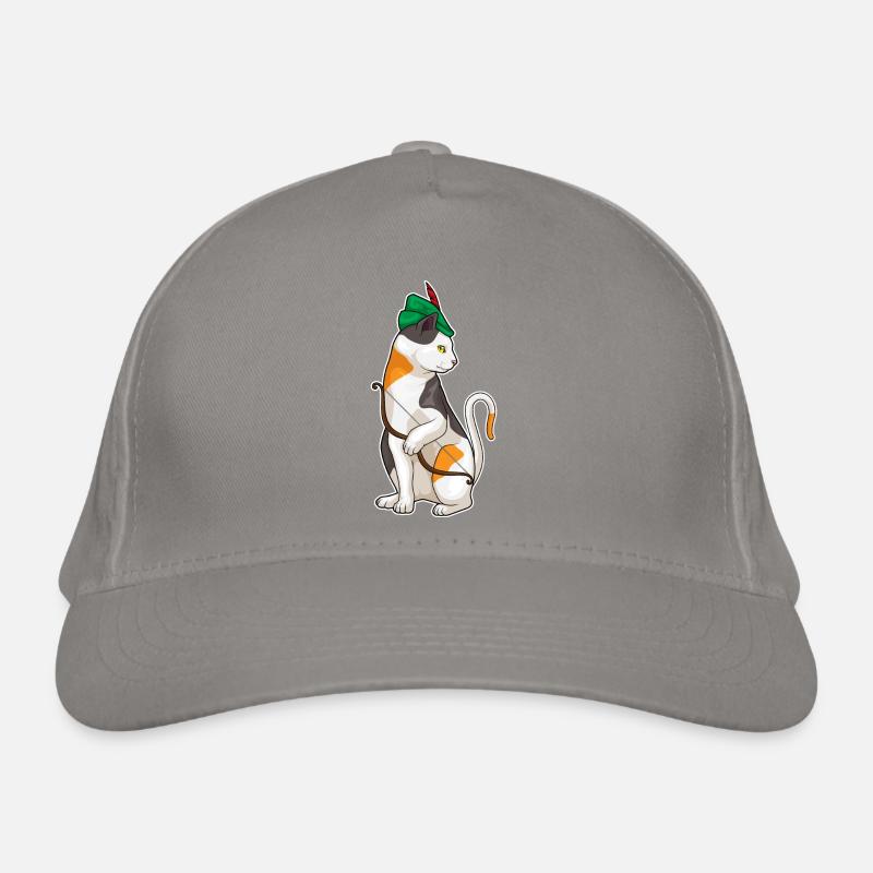 Katze Bogenschütze Bogen Bio-Baseballkappe