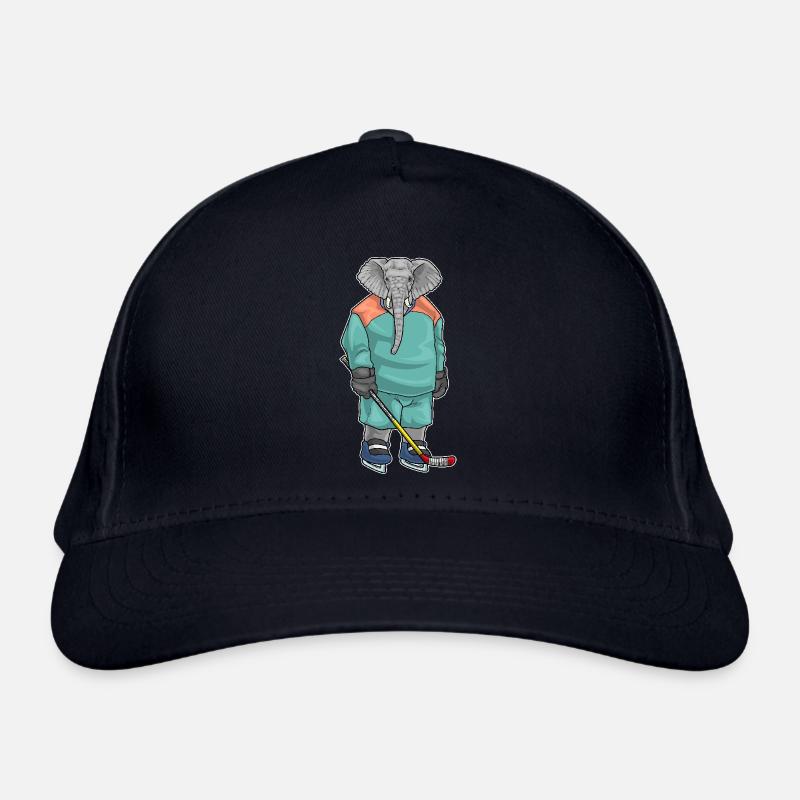 Elefant Eishockey Eishockeyschläger Bio-Baseballkappe