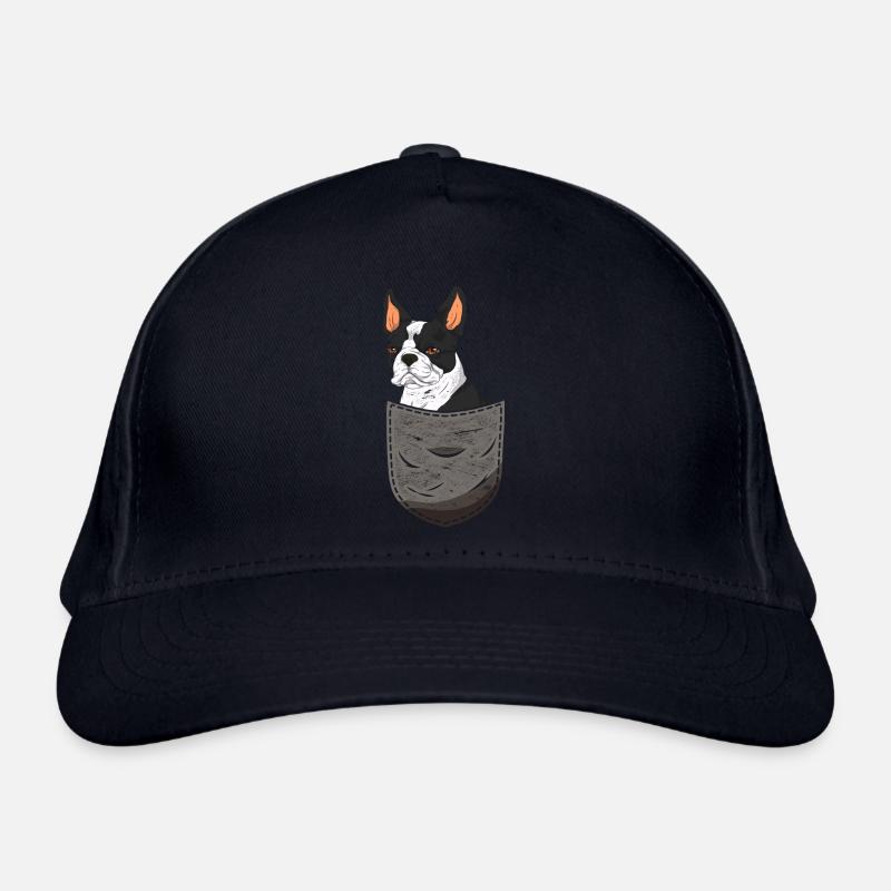 Hunde Bostie Geschenk Brusttasche Boston Terrier Bio-Baseballkappe
