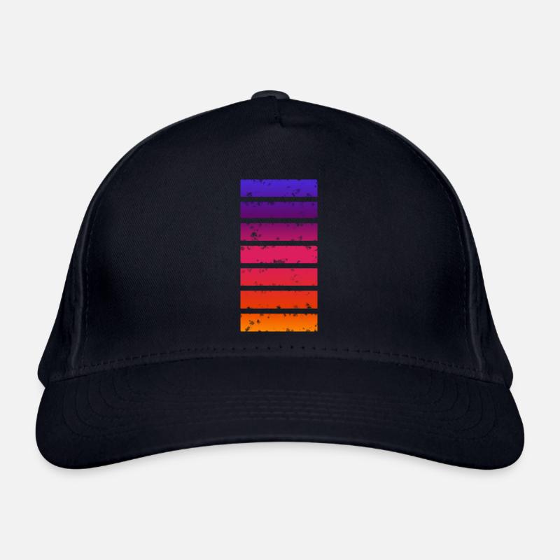 Multi-coloured bar Organic Baseball Cap